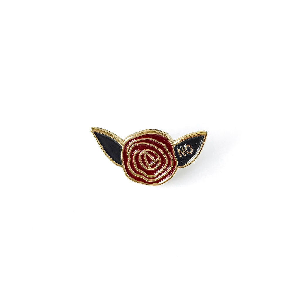 Resolute Rose Pin