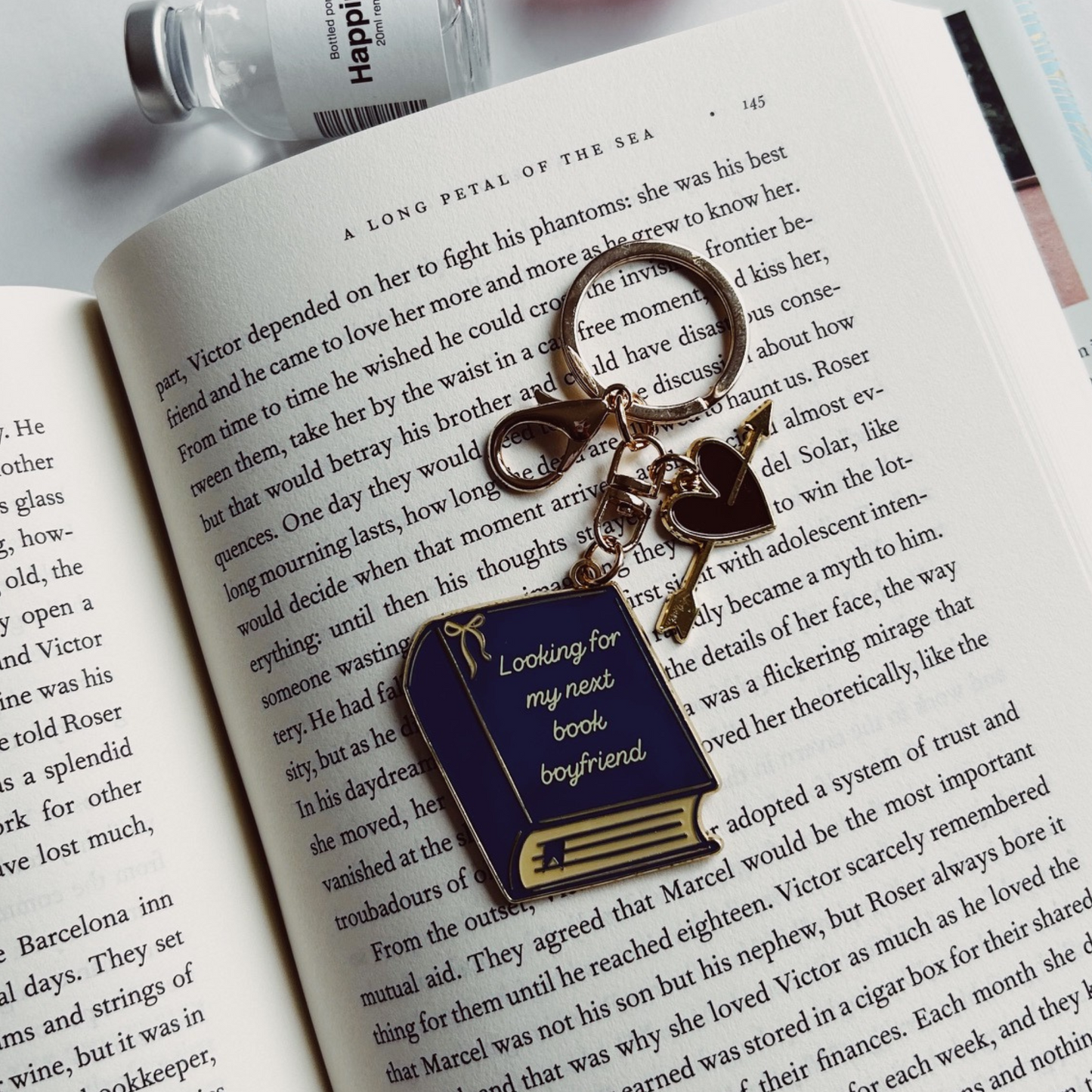 Book Boyfriend Keychain and Bag Charm