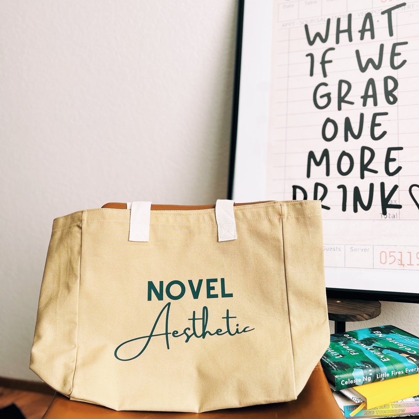 Novel Aesthetic Tote Bag