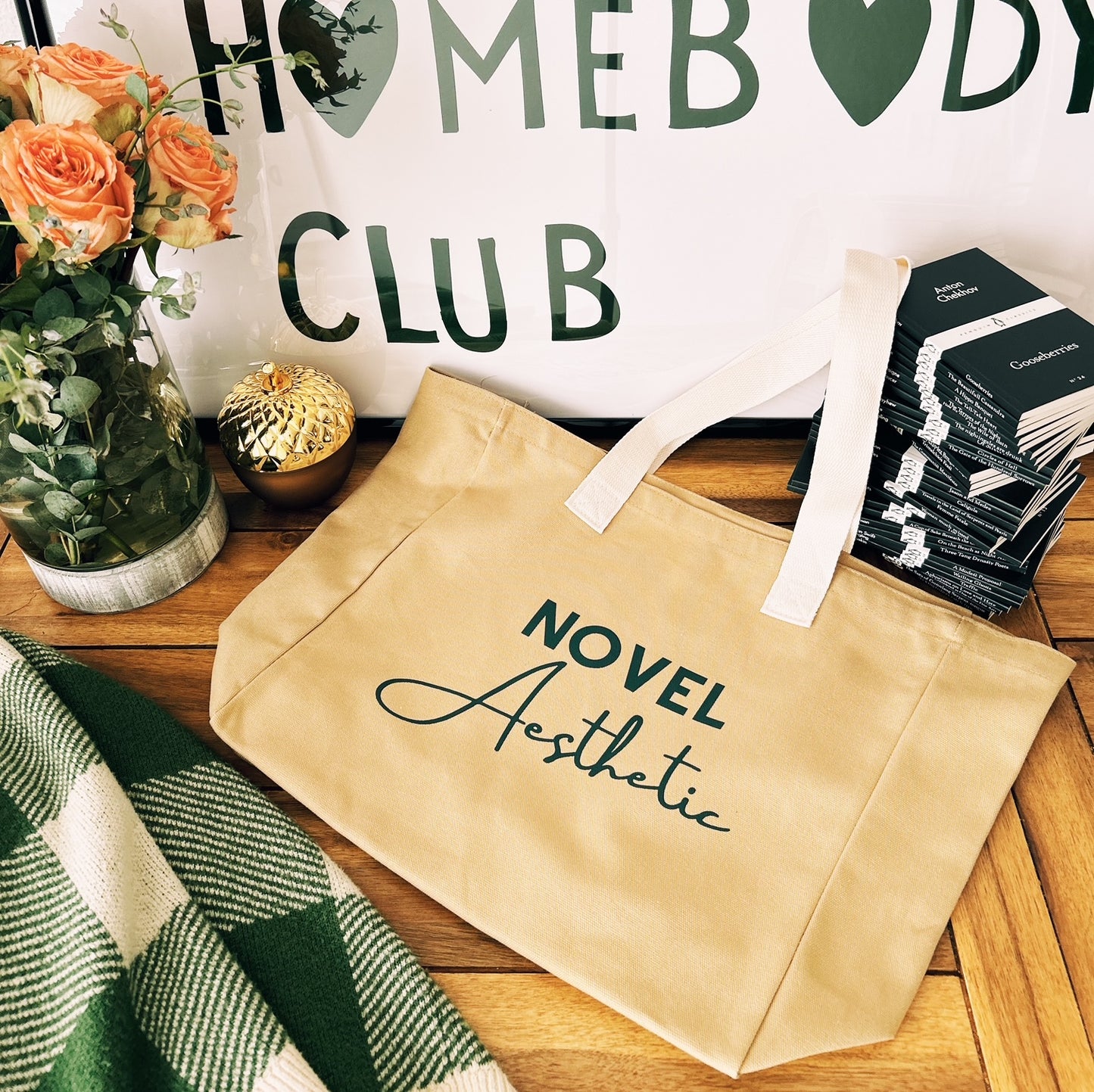 Novel Aesthetic Tote Bag