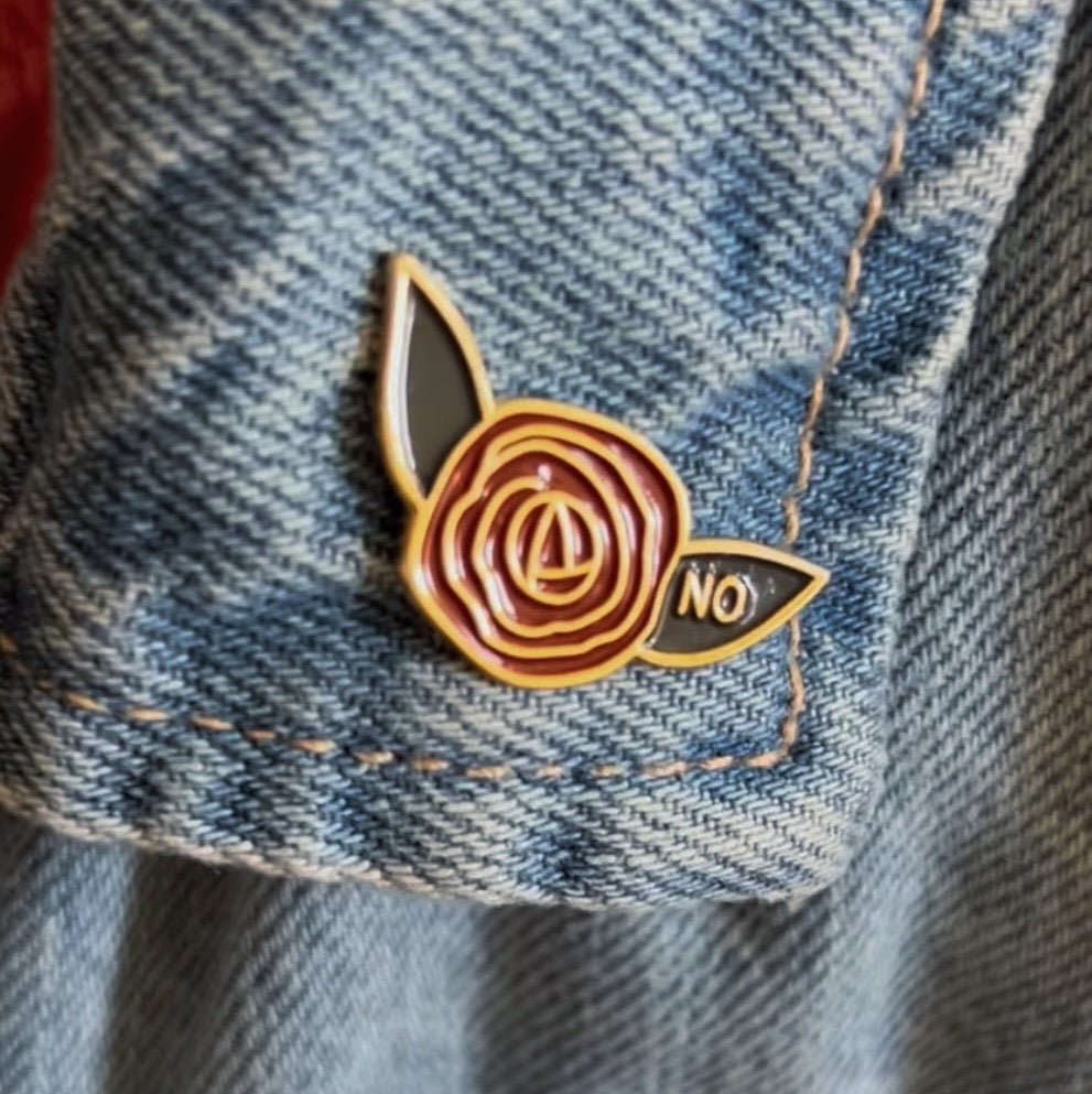 Resolute Rose Pin