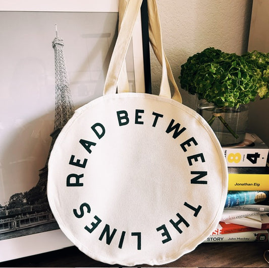 Read Between the Lines Circle Tote