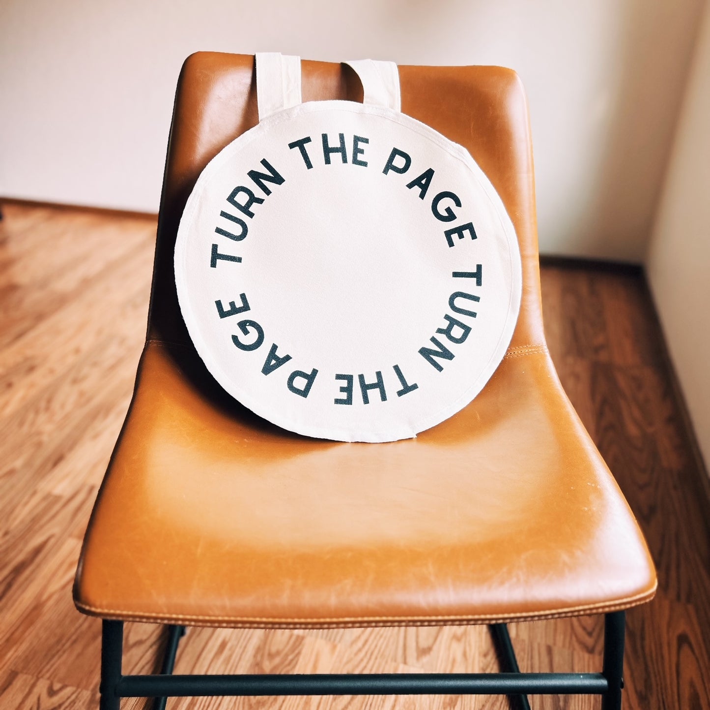 Turn the Page Circle Tote