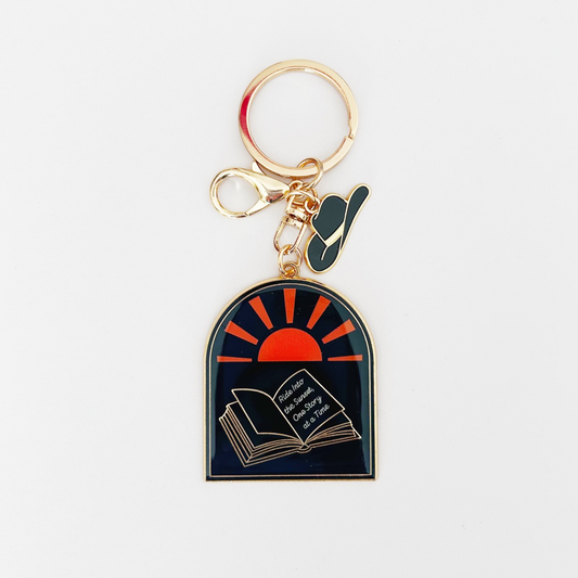 Ride into the Sunset Keychain and Bag Charm