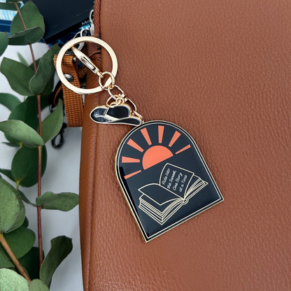 Ride into the Sunset Keychain and Bag Charm